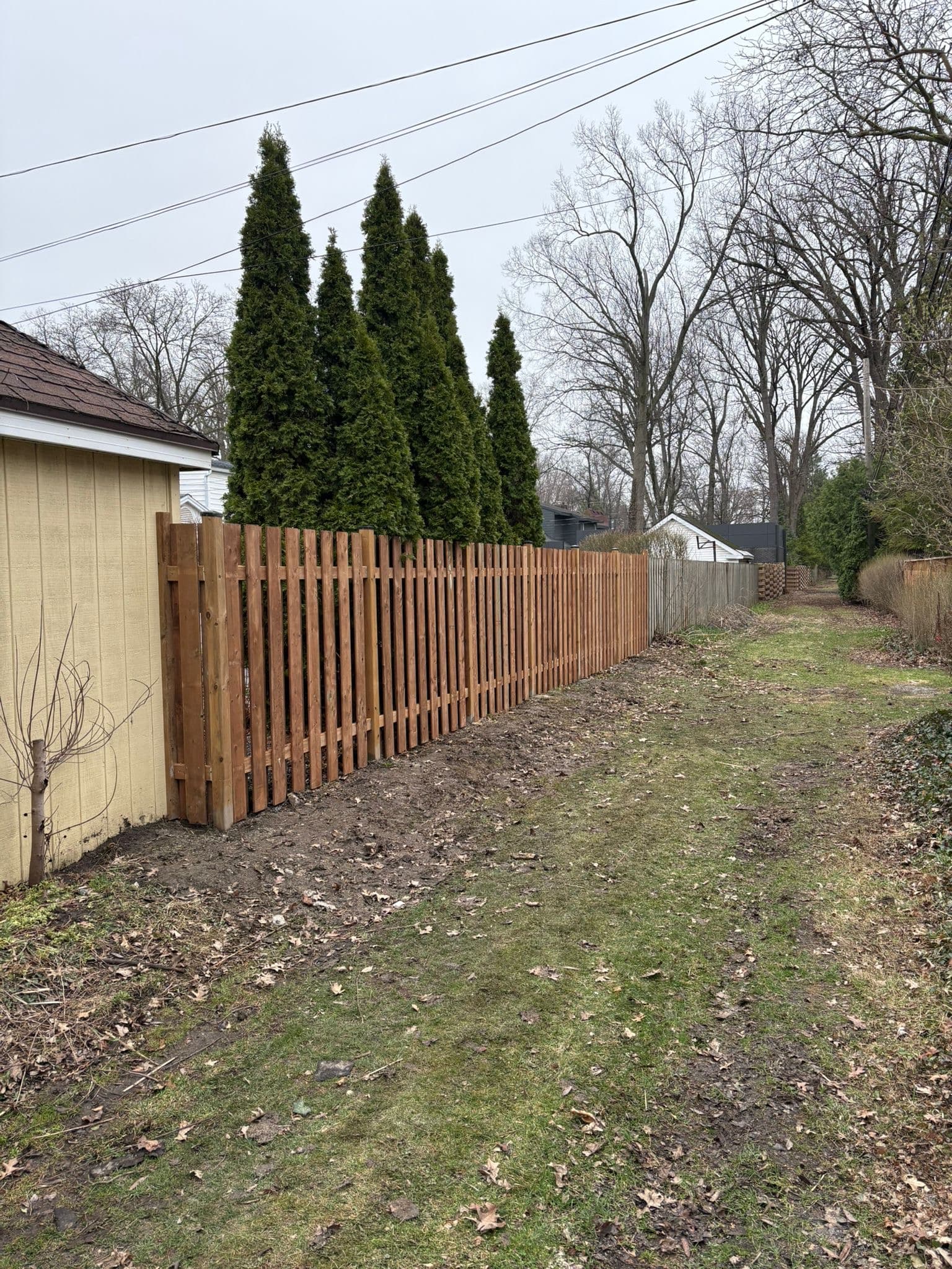 Wood Fence Installation - After